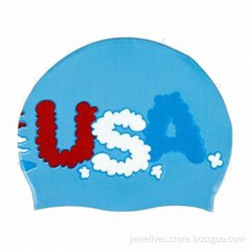 Silicone Swim Caps, Available in Various Colors